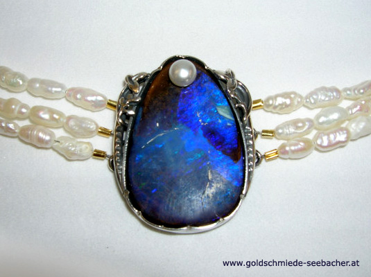 Kropfkette mit Boulderopal