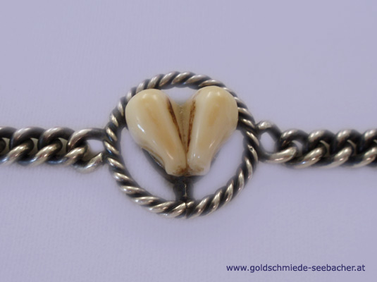 Silberkette mit Grandln